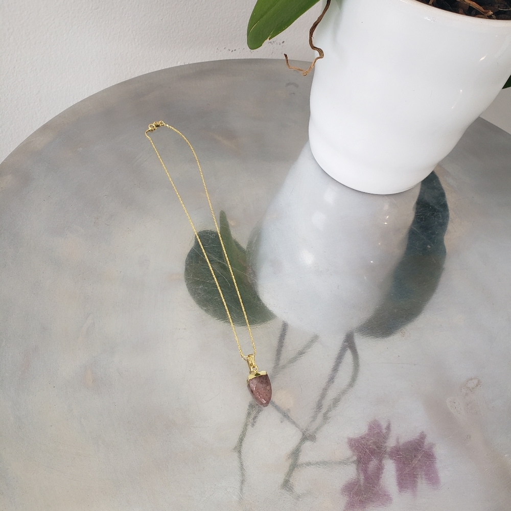 Natural stone necklace